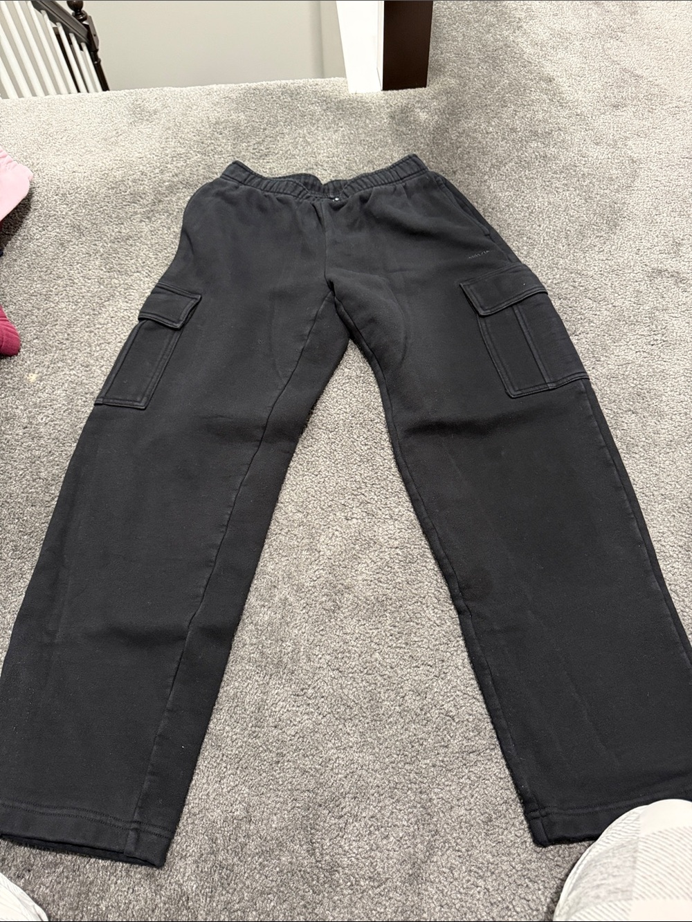 Aritzia Men's Black Cargo Sweatpants